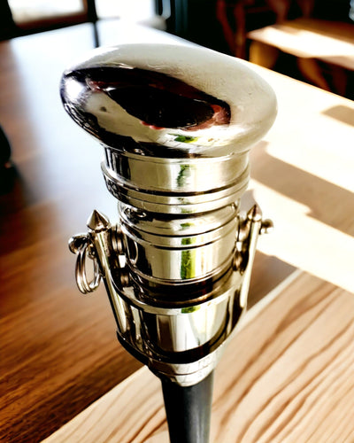 BASTON DE MERS CU MÂNER CU FUNCȚIE DE TELESCOP – ELEGANT ȘI LA MODĂ, 95 CM - "Navigator's Crest"