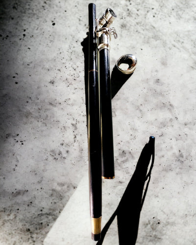 BASTON DE MERS CU MÂNER CU FUNCȚIE DE TELESCOP – ELEGANT ȘI LA MODĂ, 95 CM - "Navigator's Crest"