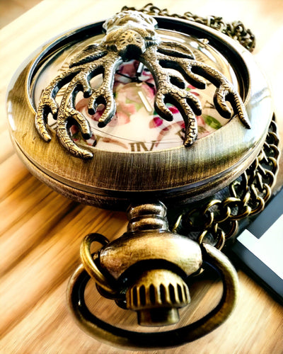 Ceas de buzunar Pădurar - Ceas elegant cu motiv de cerb, posibilitate de personalizare cu gravură