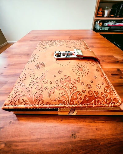 Notițele Exclusive, piele PU, A5 cu Lacăt cu Cod - "Secret Journal", personalizare cu gravură