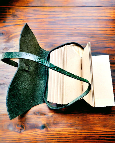 Notatnik Premium din Piele „Eleganța Naturii” - 200 de pagini, 120g, caiet, caiet de schițe, 2 culori la alegere, personalizare cu gravură