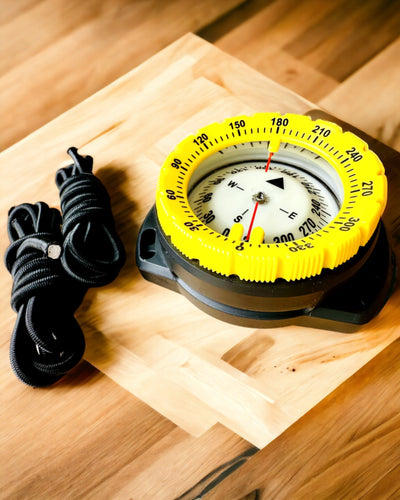 Compas de scufundare AquaGuide - compas rezistent la apă cu funcție de luminescență și curea flexibilă, posibilitate de personalizare