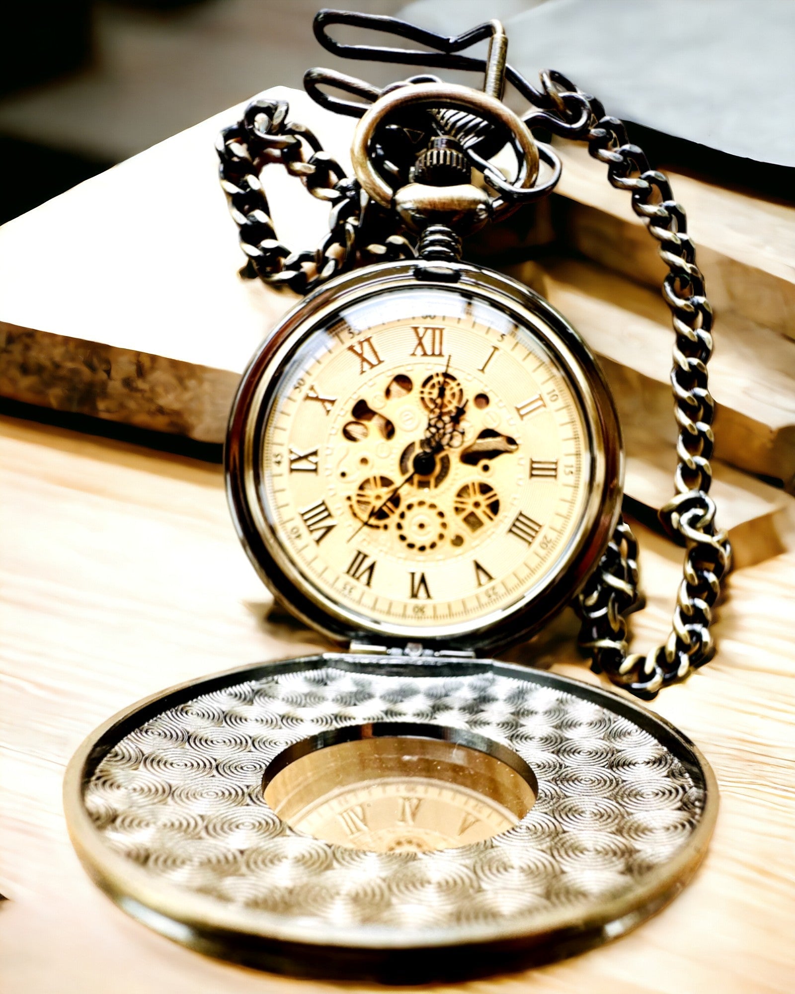 Ceas de buzunar "Retro Elegance", posibilitate de personalizare cu gravură