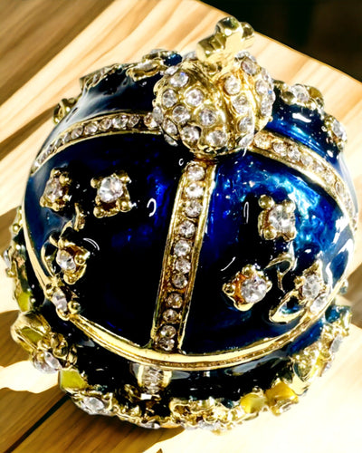 Cutie pentru Bijuterii 'Ou Imperial' Faberge – Stil Vintage, Recipient Decorativ pentru Accesorii