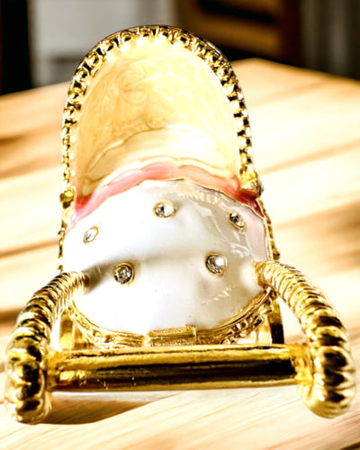 Mic Căruț de Poveste pentru bijuterii, comori - Eleganță Regală, personalizare cu gravură