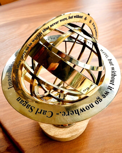 Astrolabium Artis - Realizat Manual cu Opțiune de Gravare, decorațiune pentru birou, premium