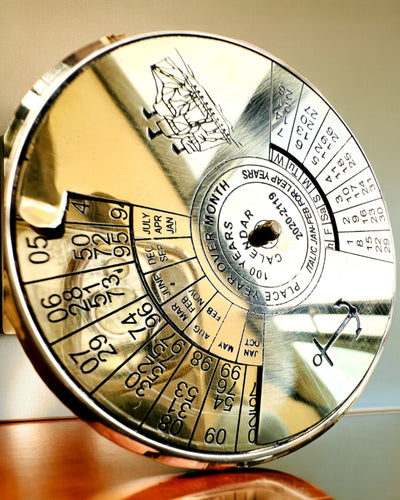 Calendario de la Eternidad Navegación Marítima – Calendario de latón de 100 años – posibilidad de grabado como regalo