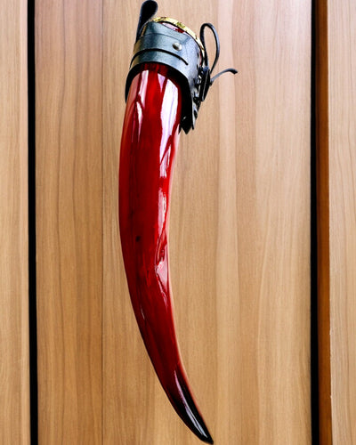 Cana de corn a războinicului - Roșu - cu posibilitate de personalizare prin gravură