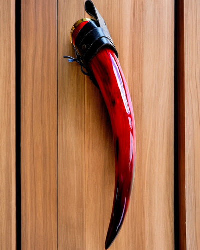 Cana de corn a războinicului - Roșu - cu posibilitate de personalizare prin gravură