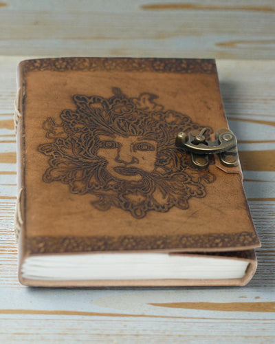 Sylva Spirit – Caiet de notițe din piele Greenman cu închizătoare metalică