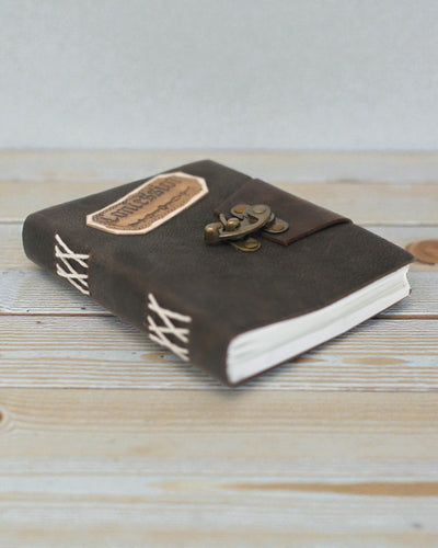 Secretum Anima – Skórzany Notatnik Spowiedź z Zapięciem