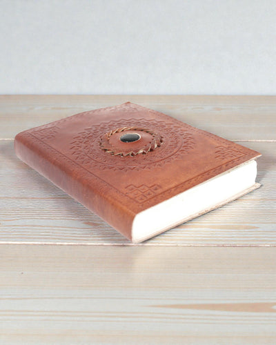 Umbra Mandala – Caiet de notițe din piele cu onix negru