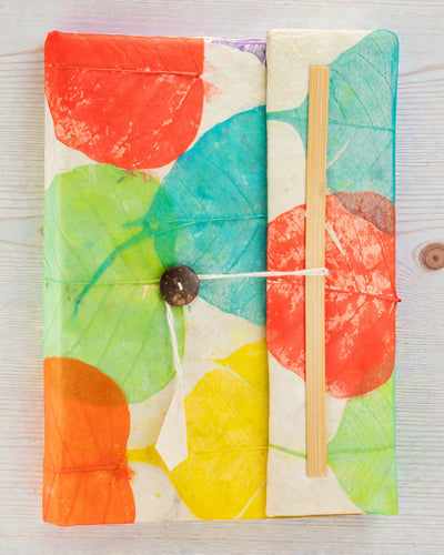 Duży Notatnik Lokta Kolorowe Liście – Nature Colours (45 kartek, 21 x 15 cm)