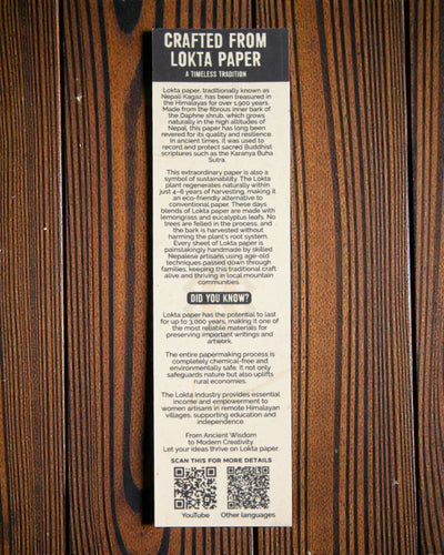 Colour Tiles Harmony – średni notatnik Lokta z motywem mini kafelków 15 × 12 cm, 45 kartek