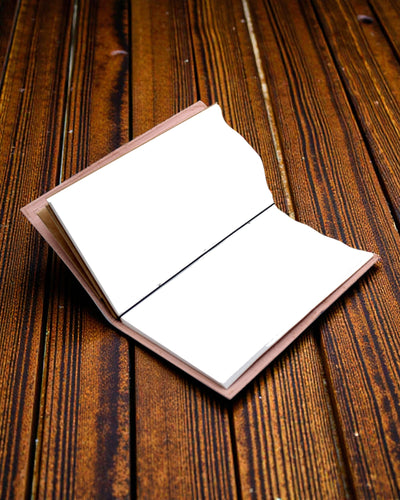 If a Story Is in You – skórzany notatnik ręcznie wykonany 22 × 12 × 1,5 cm, 80 stron