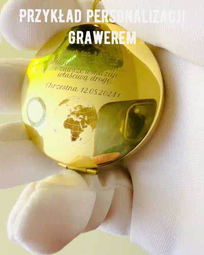 Busolă din Alamă Rezistentă la Apă cu Efect de Strălucire - Esențial pentru Drumeții și Camping, personalizare cu gravură