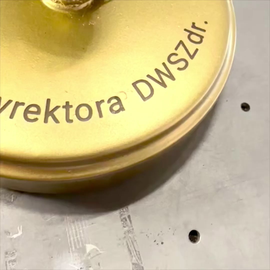 Laska Eskulapa Złota 30cm z możliwością personalizacji grawerem