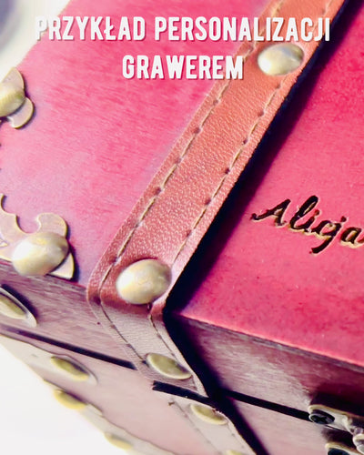 Cutie de Lemn 'Cufăr de Comori Pirat' – Cutie Vintage pentru Bijuterii și Bibelouri