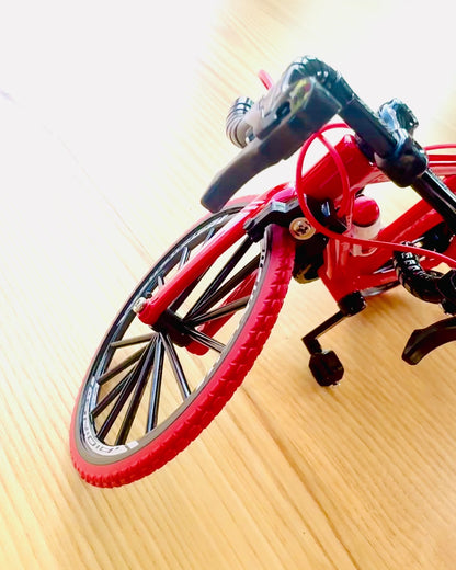 Model Miniatural Metalic Bicicletă Roșie "SpeedMaster" personalizare cu gravură pentru cadou, 2 variante de culori