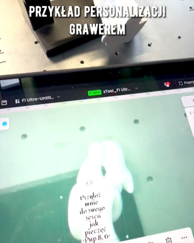 Elegant Union - Figurină Decorativă Mică cu Opțiune de Gravare - culoare albă