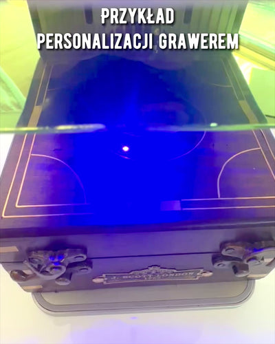 Cutie Mare din Lemn pentru Sextant sau Busolă Premium „Mariner's Legacy” cu Posibilitate de Gravare