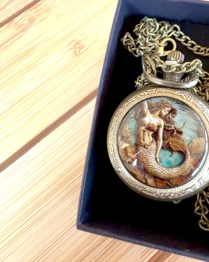 Ceas de buzunar „Syrena Tajemnic”, posibilitate de personalizare cu gravură pentru cadou