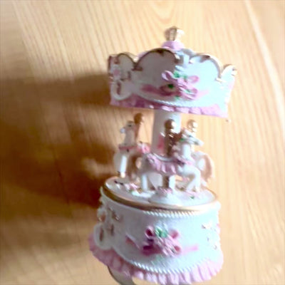 Carusel cutie muzicală pastel MP-333 cu gravură
