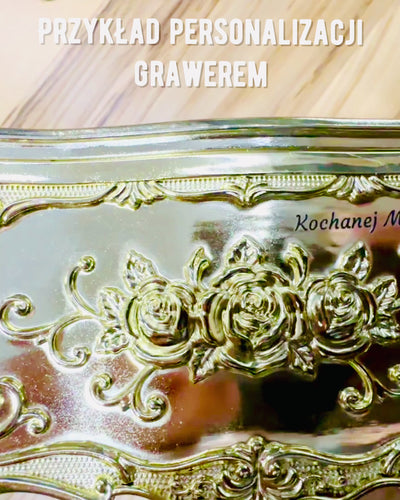 Cutie Elegantă pentru Șervețele cu Flori Embosate - Recipient pentru Șervețele