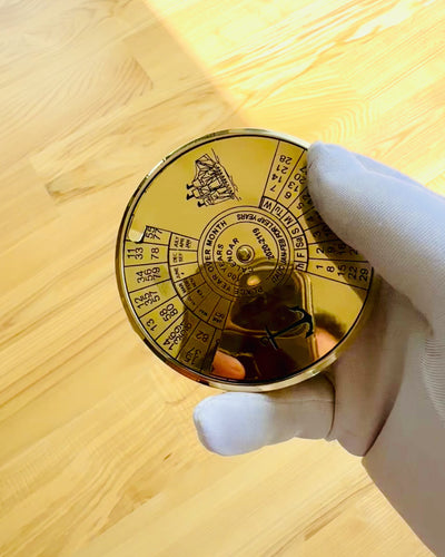 Calendario de la Eternidad Navegación Marítima – Calendario de latón de 100 años – posibilidad de grabado como regalo