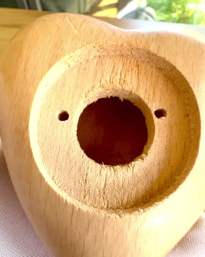 Drewniane serce, 9 cm szkatułka na Sekretne Uczucie, możliwość personalizacji grawerem na prezent