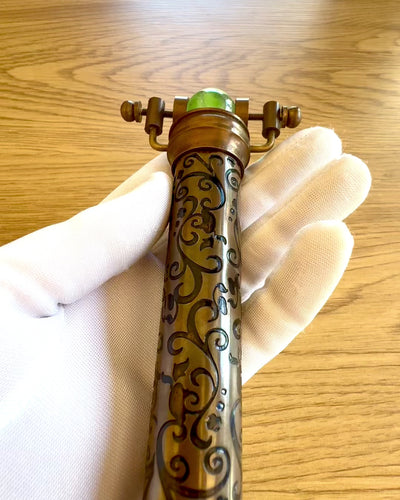 Caleidoscop Vintage „Emerald Dreams”, 15 cm – lucrat manual, cu posibilitatea de personalizare prin gravură, ideal cadou