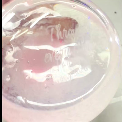 Barometru de furtună Fitzroy - Picătură Storm Glass cu posibilitate de personalizare prin gravură - cadou elegant în formă de picătură, înălțime 11 cm, recipient din sticlă cu cristale unice care reacționează la schimbările vremii
