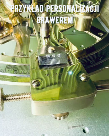 Sextant Artistic de culoare aurie - posibilitate de personalizare cu gravură