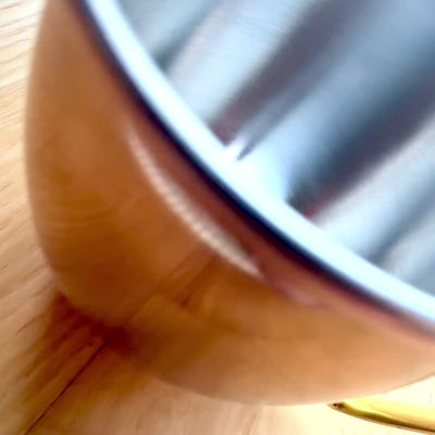 Miedziany Kubek ze Stali Nierdzewnej 304 500ml z Możliwością Personalizacji Grawerem - Idealny na Prezent - Wysokość 13,5 cm, Kolor Miedziany, Model MM7012