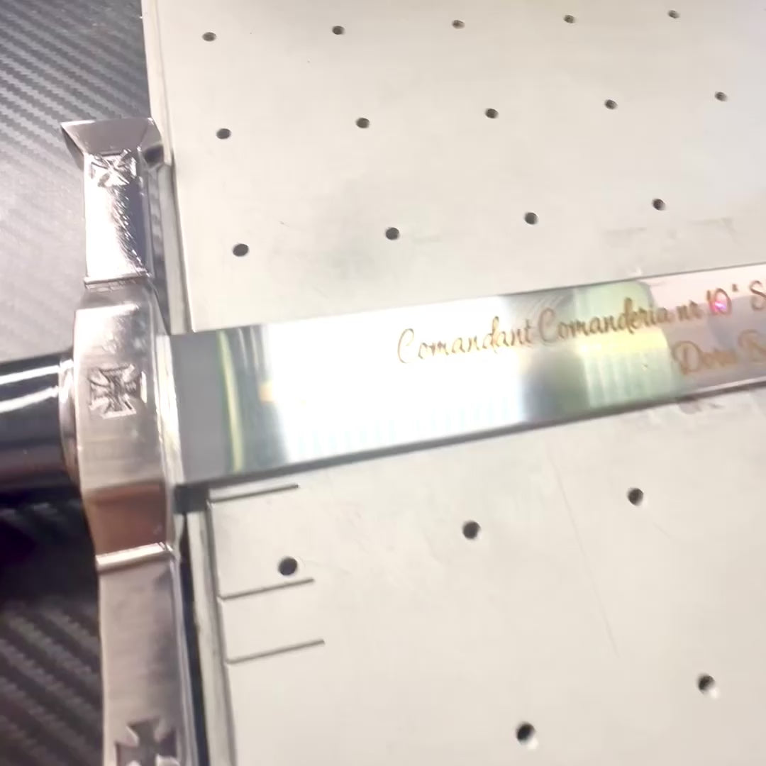 Sabie cavalerească din oțel, 84 cm, cu teacă - replică SW-114, cu posibilitate de personalizare prin gravură