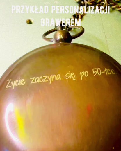 Busolă de navigație „Podróżnika” cu gravură, personalizare – Meșteșuguri indiene