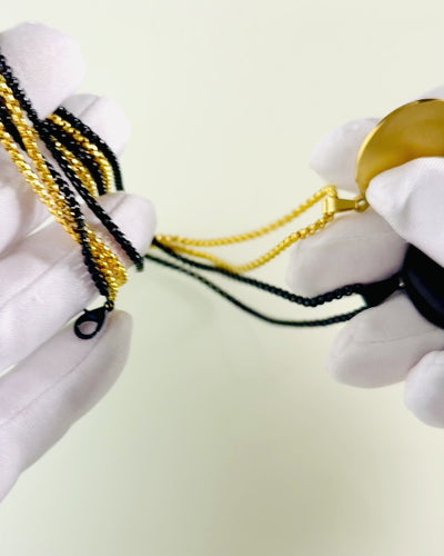 Pandantiv "Urban Elegance" – Medalion Rotund din Oțel Inoxidabil în Două Culori cu Posibilitate de Personalizare