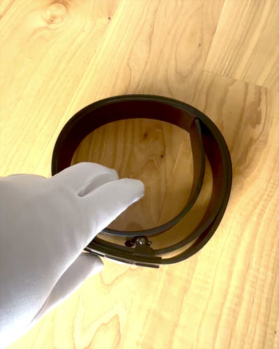 Curea Neagră Bărbați cu Cataramă Automată Cabor Kunkel, posibilitate de personalizare cu gravură pentru cadou